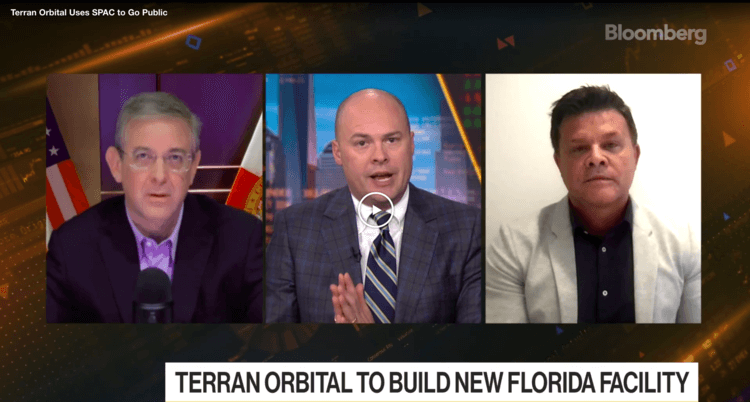 Terran Orbital’s CEO Marc Bell speaks with Bloomberg about SPAC and New Facility in Florida