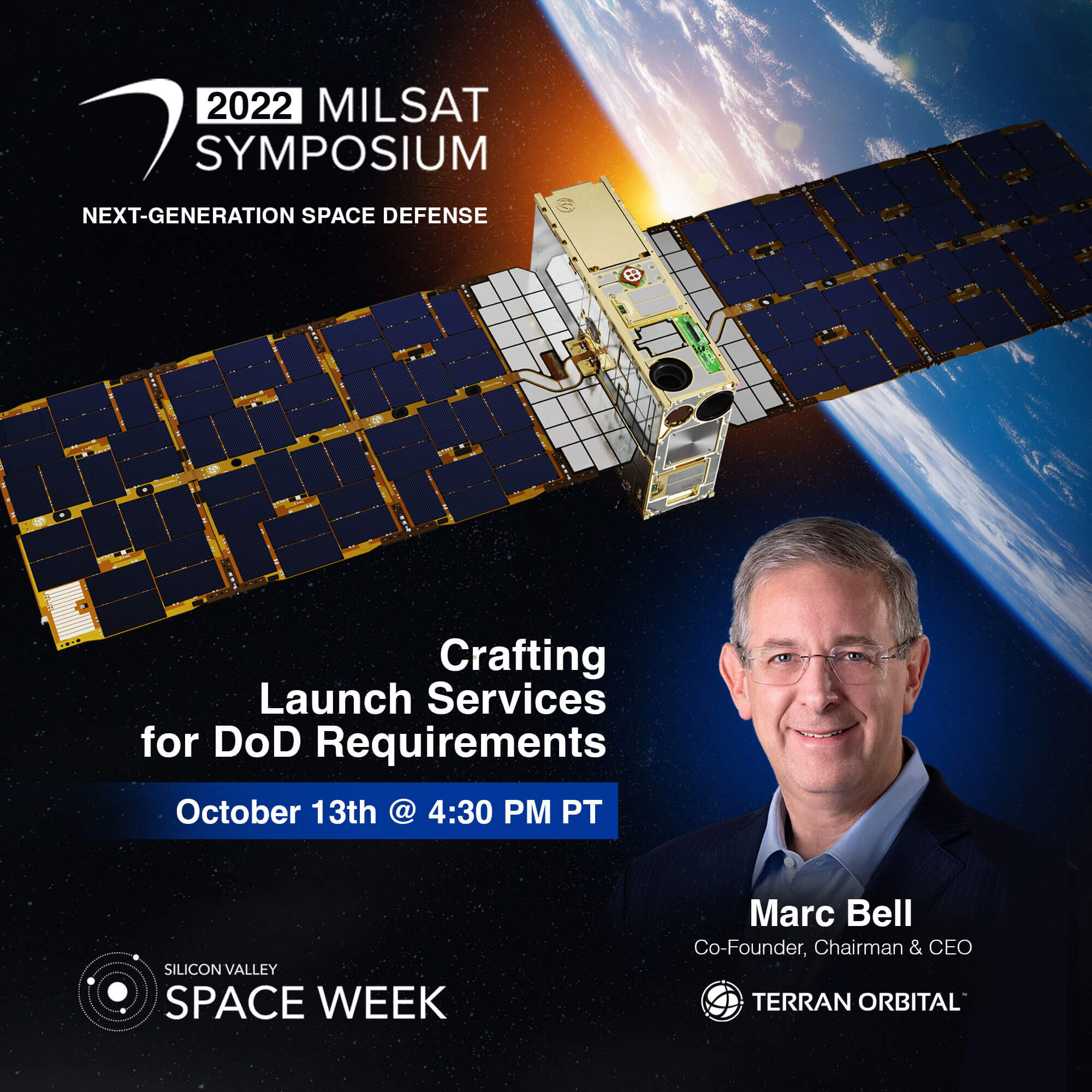 Terran Orbital’s Marc Bell to Present at 2022 MilSat Symposium