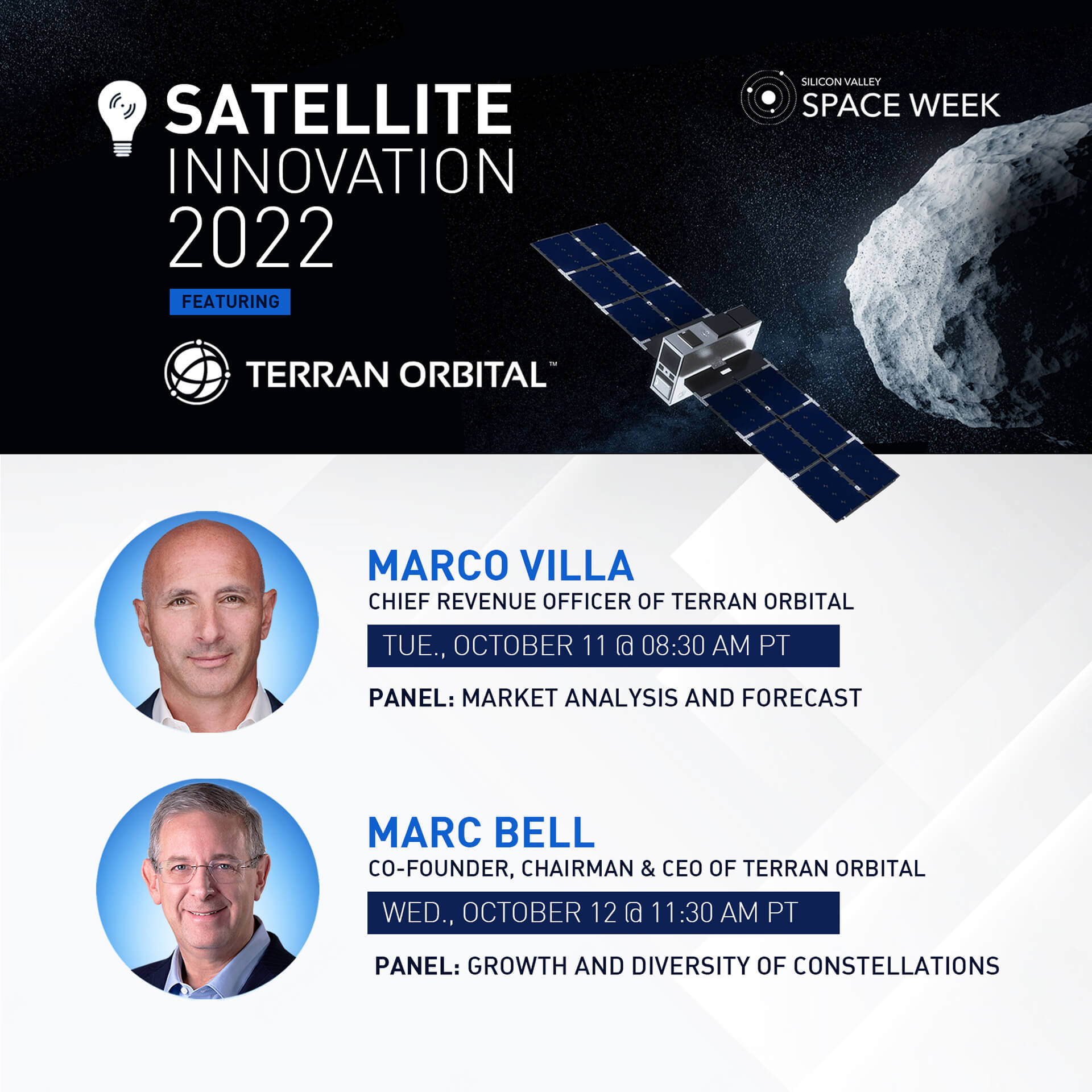 Terran Orbital to Present at Satellite Innovation 2022