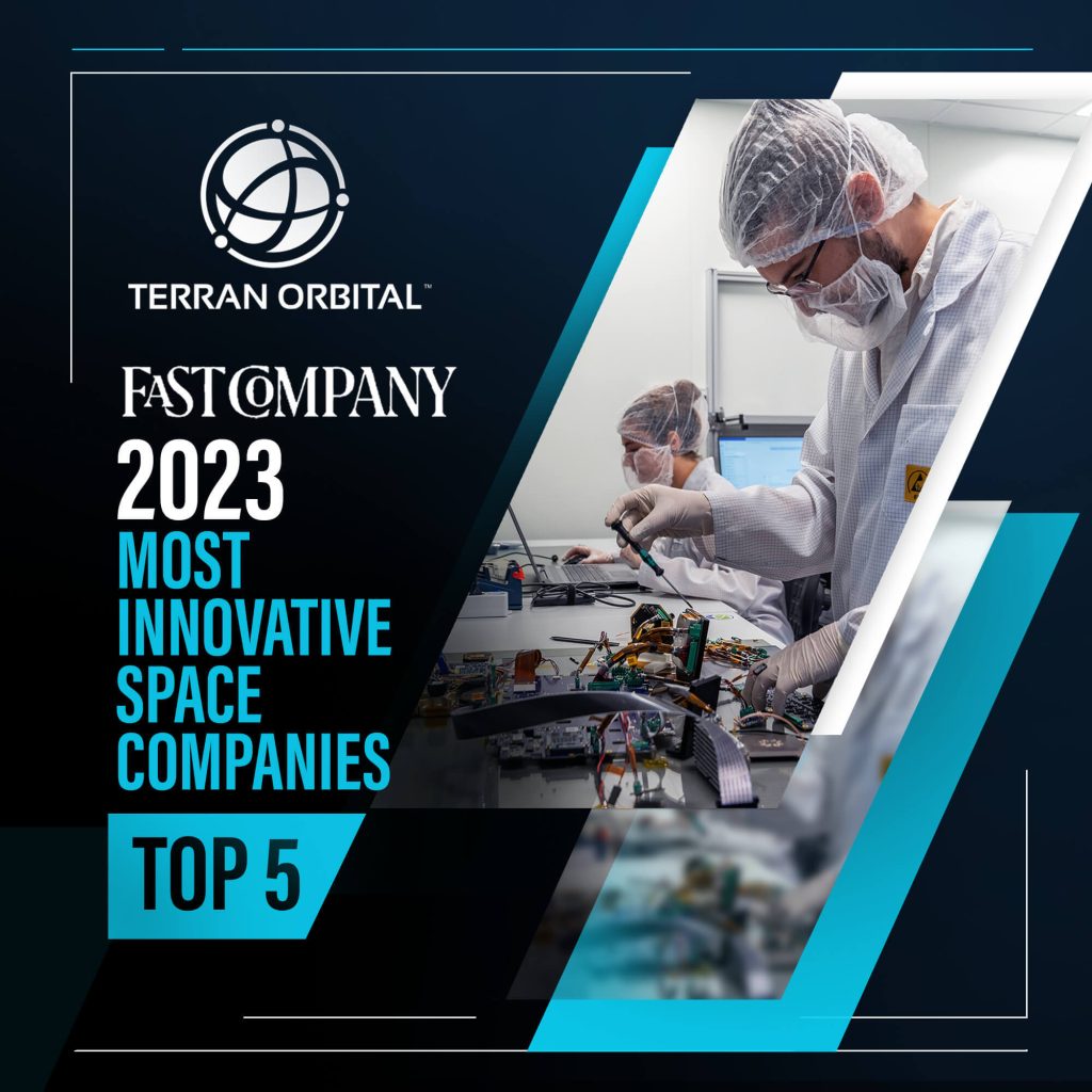 Terran Orbital Named to Fast Company’s Annual List of the World’s Most Innovative Companies for 2023